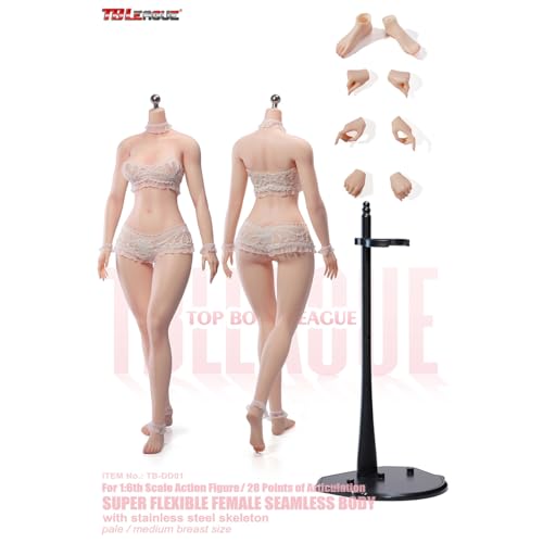 HiPlay TBLeague 1/6 女性 素体 シームレス素体 足取れる TB-DD01 美白肌 ヘッドなし ボディ フィギュア 超可動