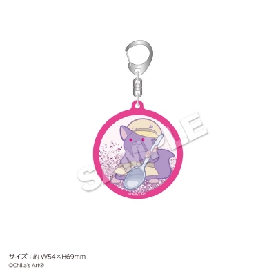 【グッズ-キーホルダー】Chilla's Art グリッターアクリルキーホルダー ピンク【再販】