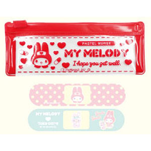 サンリオキャラクターズ パステルナース シール入りポーチ マイメロディ