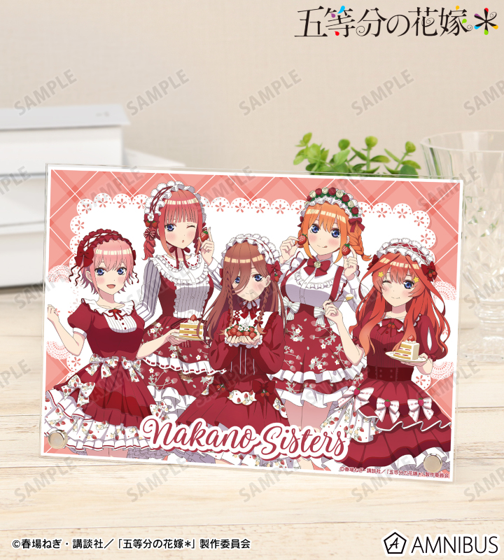 描き下ろし 集合 ショートケーキイメージコーデver. A5アクリルパネル