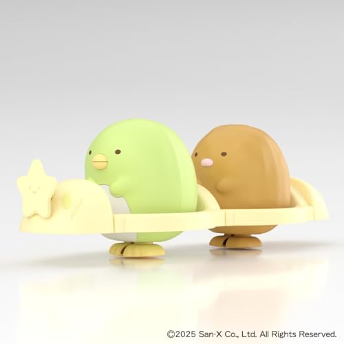 青島文化教材社(AOSHIMA) 楽プラ すみっコぐらし No. SU-07 ぺんぎん？＆とんかつ ノンスケール プラスチック製 プラモデル