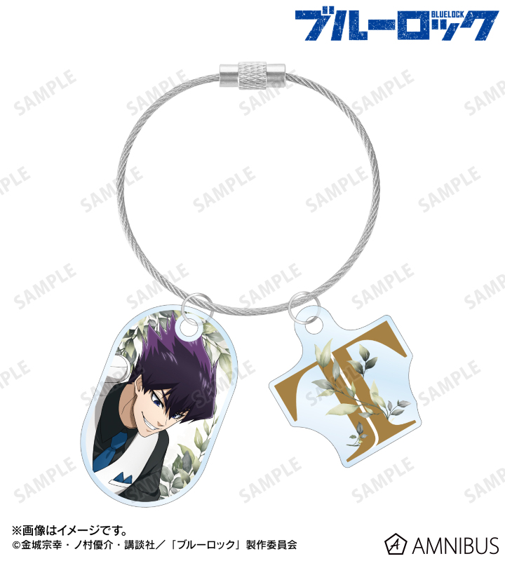 描き下ろし 烏 旅人 スーツモデルver. 第2弾 2連ワイヤーアクリルキーホルダー