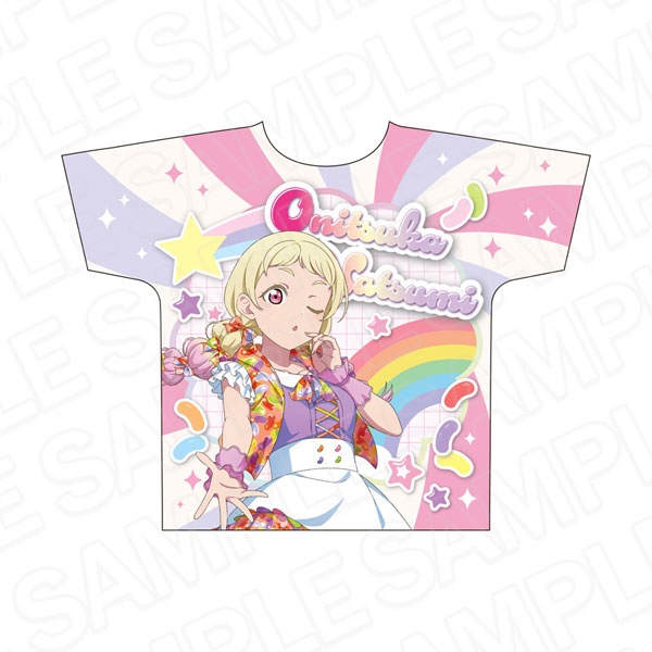 ラブライブ！スーパースター！！ フルグラフィックTシャツ 鬼塚夏美 Cafe party ver.