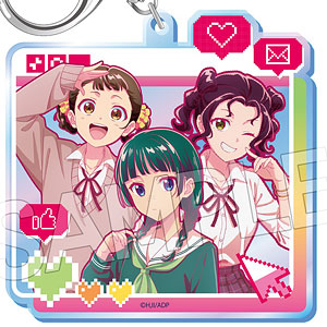 薬屋のひとりごと ビビッドライン オーロラアクリルキーホルダー 猫猫＆小蘭＆子翠