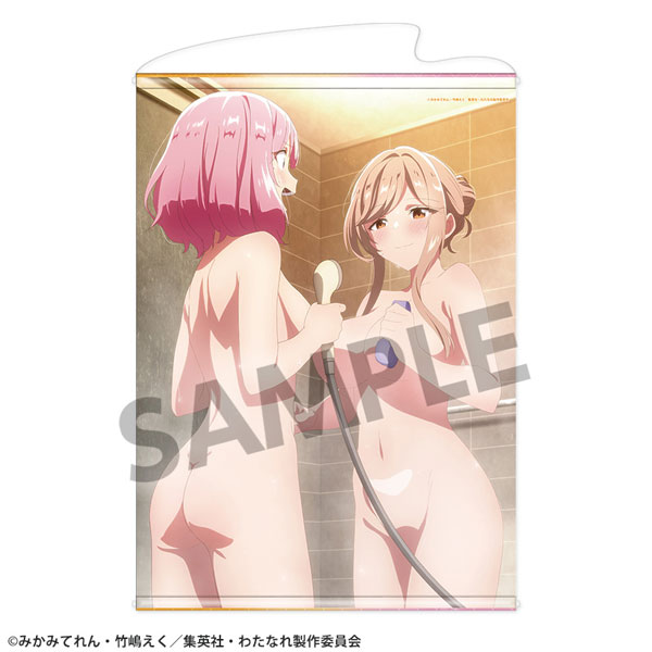 わたしが恋人になれるわけないじゃん、ムリムリ！(※ムリじゃなかった！？) B2タペストリー れな子＆紫陽花