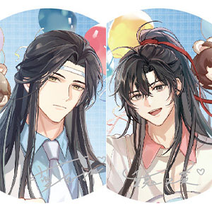 アニメ「魔道祖師」 甘夢島Ver. 缶バッジセット