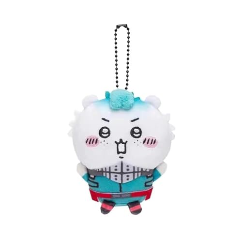 ちいかわ×僕のヒーローアカデミア ぬいぐるみ キーホルダー ペンダント ロープを引く に飾りを付ける なんか小さくてかわいいやつ アニメグッズ 漫画 周辺 かわいい 萌えグッズ 人形 プレゼント 非公式 (緑谷出久×ちいかわ)
