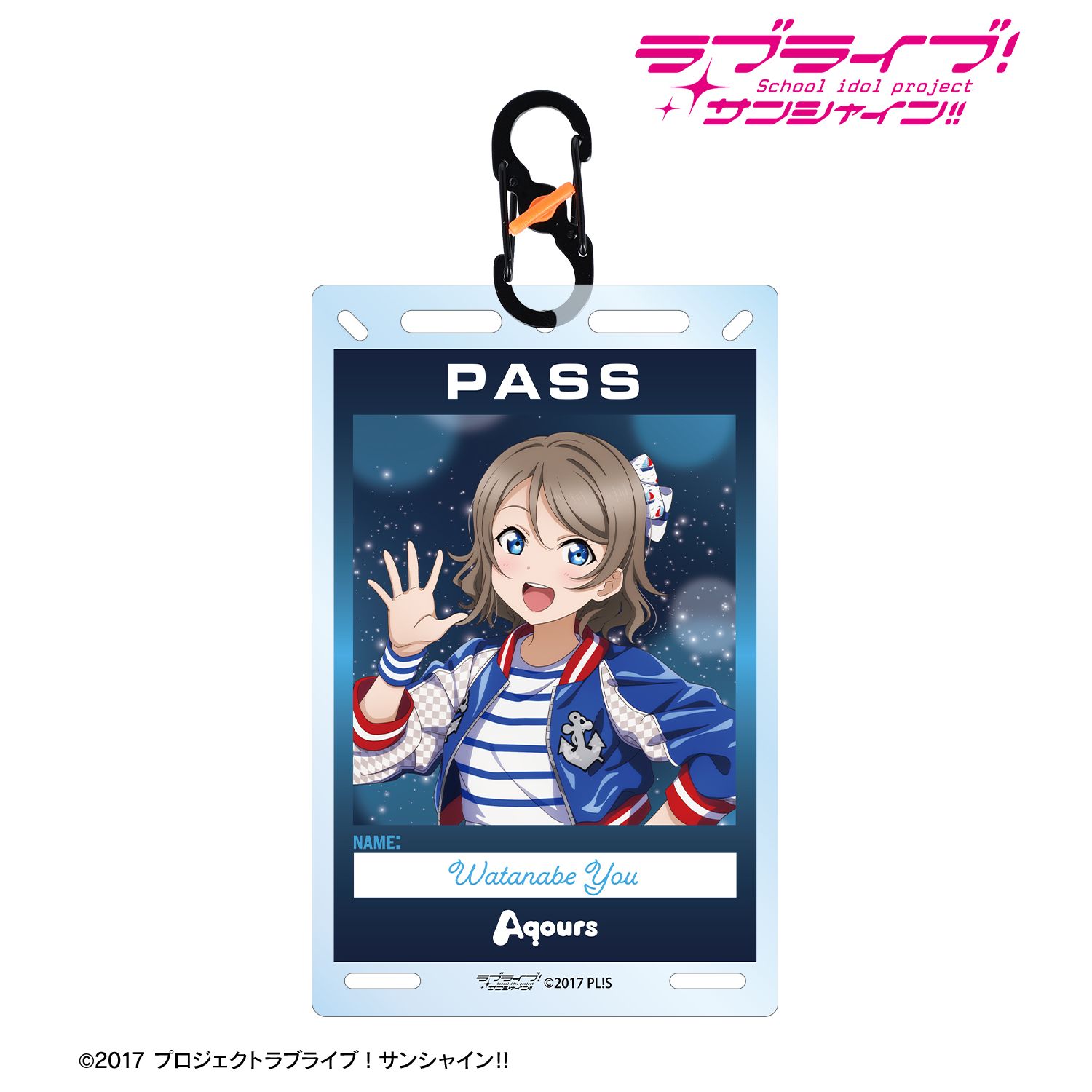 ラブライブ！サンシャイン!!_描き下ろし 渡辺 曜 3rdソロコンサートver. カラビナ付きカード型アクリルキーホルダー