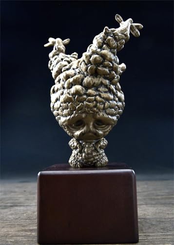 博物志 塊根植物 オペルクリカリア・パキプス 銅彫り 茶寵 高さ14cm動物 おもちゃ オリジナル プラモデル 完成品 コレクション 贈り物 情景 置物 装飾 撮影道具 インテリア雑貨 誕生日 プレゼント