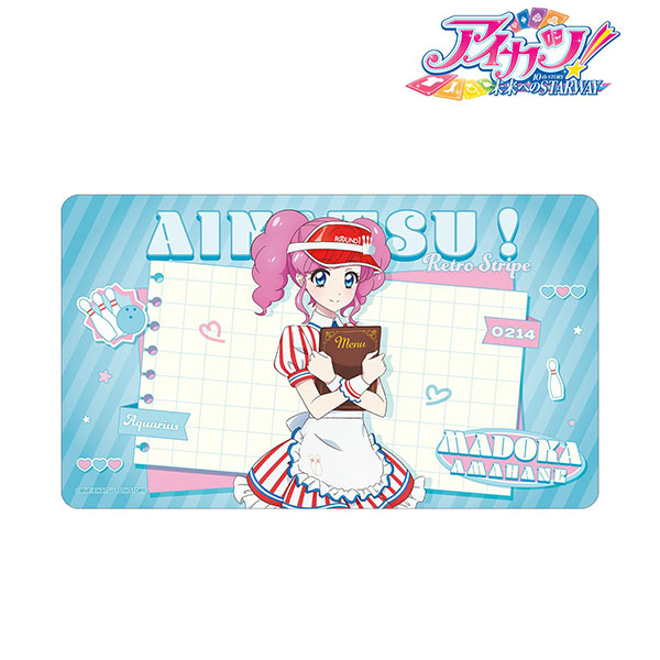 アイカツ! 10th STORY ~未来へのSTARWAY~ 描き下ろし 天羽まどか レトロストライプver. マルチデスクマット