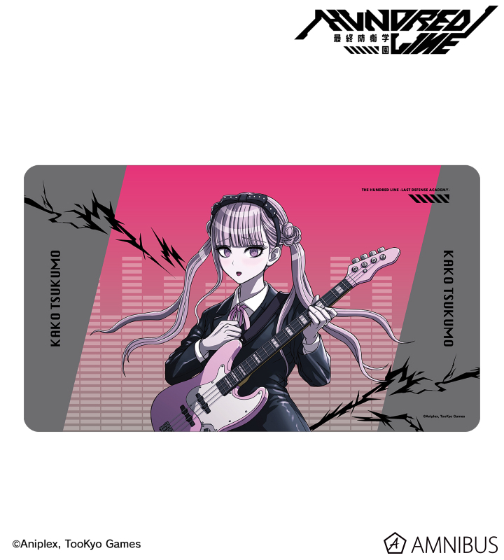 描き下ろし 九十九過子 ロックバンドver. マルチデスクマット