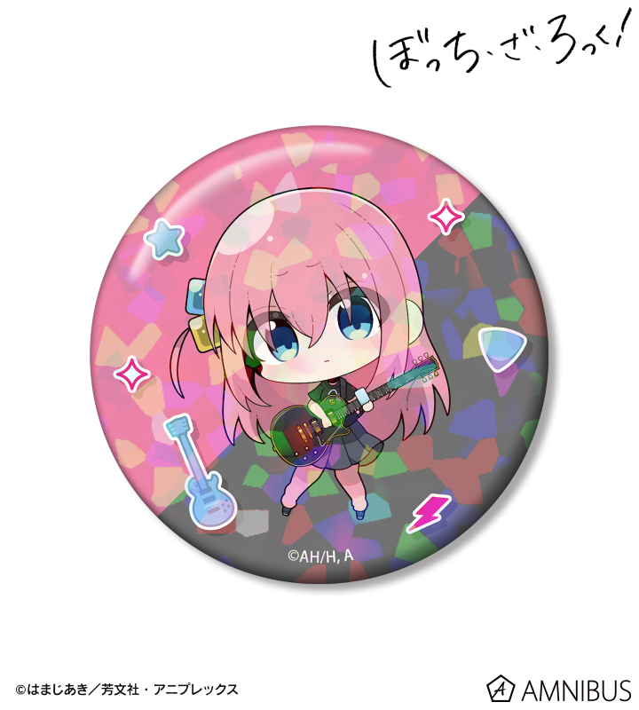 むーらんさんイラスト 後藤ひとり ライブ衣装ver. 75mmホログラム缶バッジ