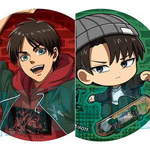 トレーディング缶バッジ 進撃の巨人 スケーターver. 8個入りBOX