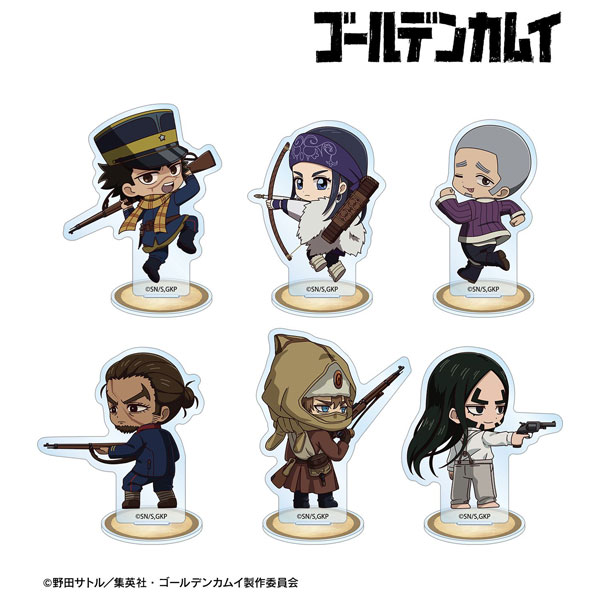 TVアニメ『ゴールデンカムイ』 トレーディング ちびキャラ 戦う背中ver. アクリルスタンド ver.A 6個入りBOX