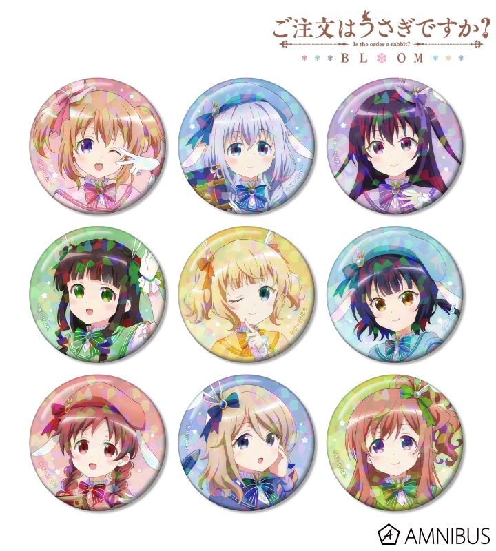 描き下ろし 魔法少女ver. トレーディングホログラム缶バッジ