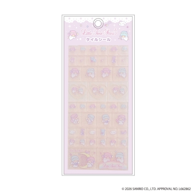 【グッズ-シール】リトルツインスターズ タイルシール エンジェル