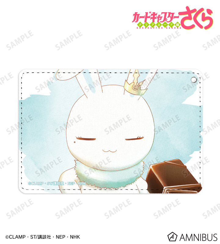 モモ Ani-Art aqua label 1ポケットパスケース