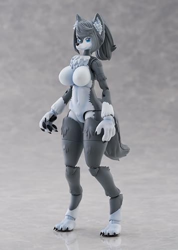 青島文化教材社(AOSHIMA) No.KP-03R けもプラ ハイイロオオカミ nonスケール PS&ABS&PVC製 プラモデル