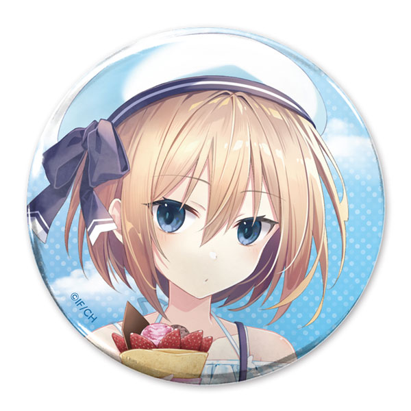超次元ゲイム ネプテューヌ 描き下ろし ブラン 65mm缶バッジ スイーツタイムVer.
