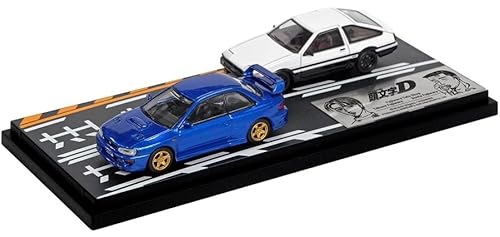 インターアライド (INTERALLIED) MODELER'S 1/64 頭文字D セットVol.22 藤原拓海トレノ (AE86) & 藤原文太インプレッサ (GC8) 完成品 MD64222