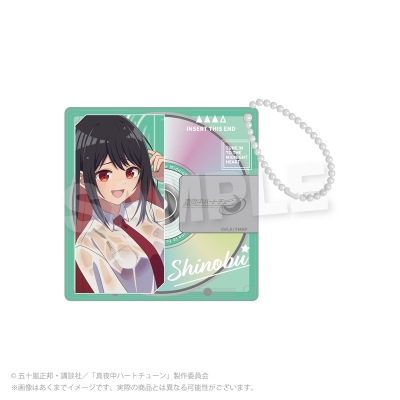 【グッズ-キーホルダー】真夜中ハートチューン ディスク風アクリルキーホルダー 雨宿りver. 雨月 しのぶ【再販】