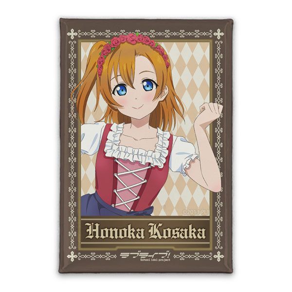 ラブライブ! 描き下ろし 高坂穂乃果 スクエア缶バッジ ディアンドルVer.