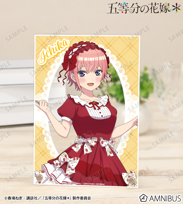 描き下ろし 中野一花 ショートケーキイメージコーデver. A5アクリルパネル