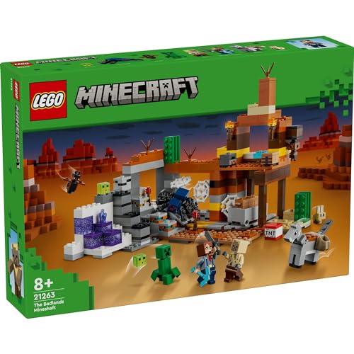 レゴ(LEGO) マインクラフト 荒野の廃坑 おもちゃ 玩具 誕生日 プレゼント ブロック 男の子 女の子 子供 8歳 9歳 10歳 小学生 マイクラ Minecraft グッズ ゲーム 21263