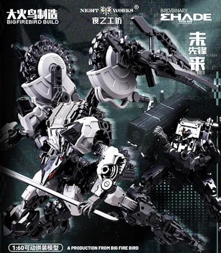 大火鳥玩具 1/60 可動 ND-01B 未来シリーズ「髑髏鳥vs隼ver.」合体セット プラモデル 先行発売
