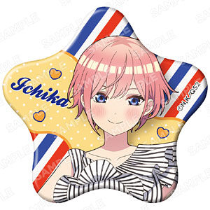 「五等分の花嫁*」グリッター星型缶バッジ 中野一花