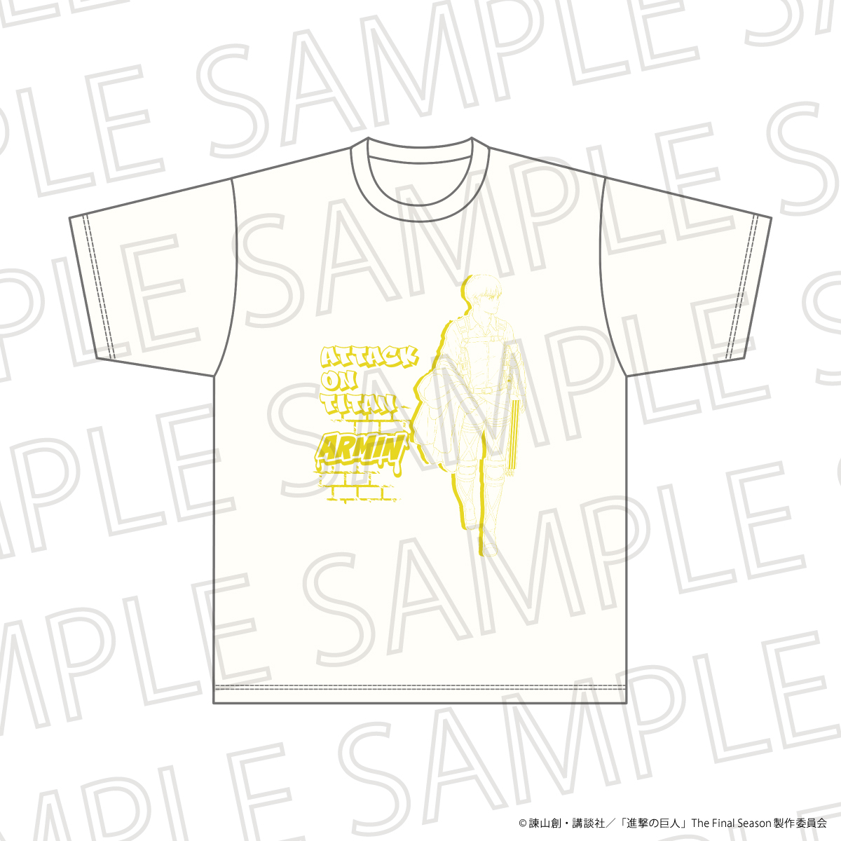 進撃の巨人 The Final Season_Lサイズ_BIGシルエットTシャツ アルミン・アルレルト