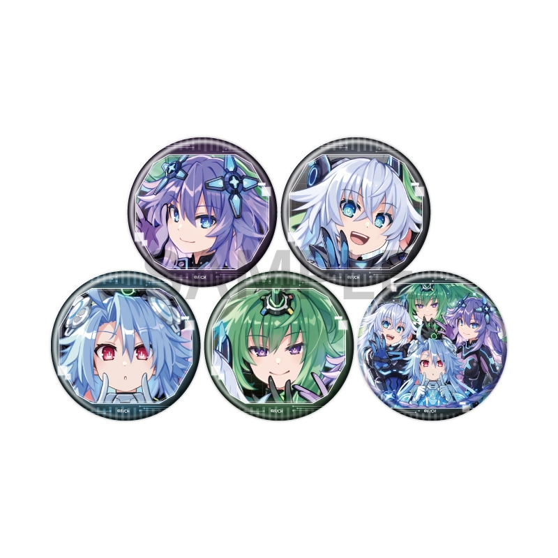 超次元ゲイム ネプテューヌ 缶バッジ 02/ブラインド(全5種)(公式イラスト)【催事商品】
