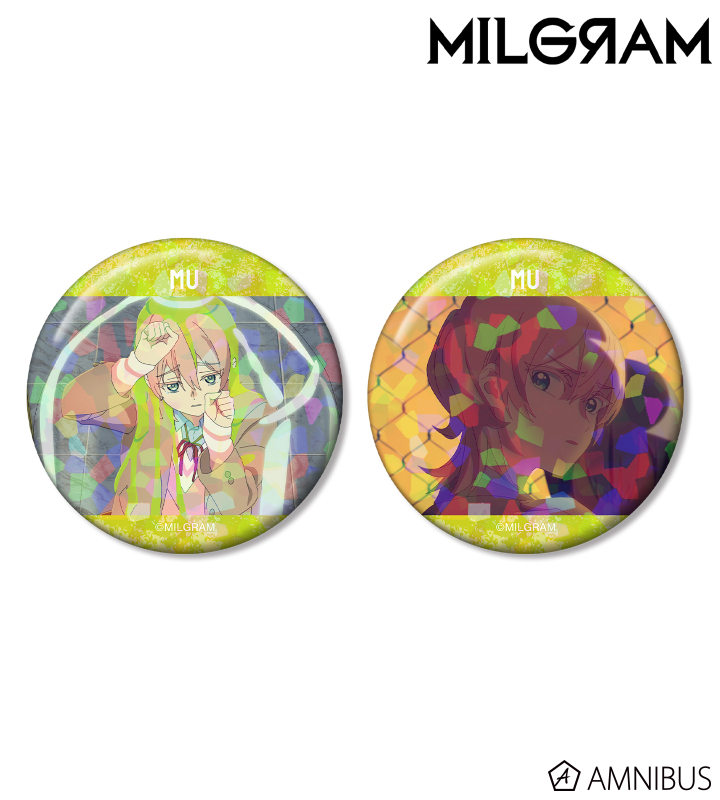 ムウ 場面写ホログラム缶バッジ2個セット