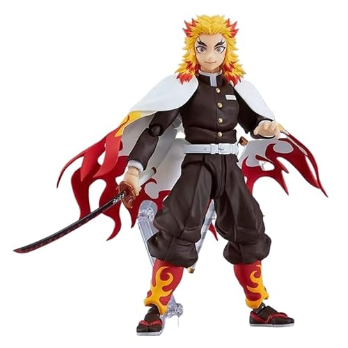 Toriba 鬼滅の刃 フィギュア 煉獄杏寿郎 figma 553 鬼滅の刃 炎柱 可動フィギュア 鬼滅の刃 グッズ (煉獄杏寿郎) [並行輸入品]