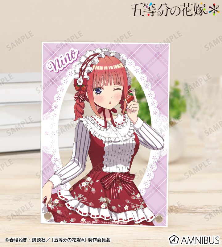 描き下ろし 中野二乃 ショートケーキイメージコーデver. A5アクリルパネル