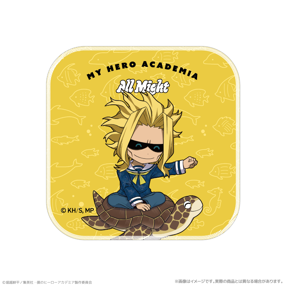 僕のヒーローアカデミア_ハンドタオル_オールマイト 海の生きものたちと一緒にPLUS ULTRA