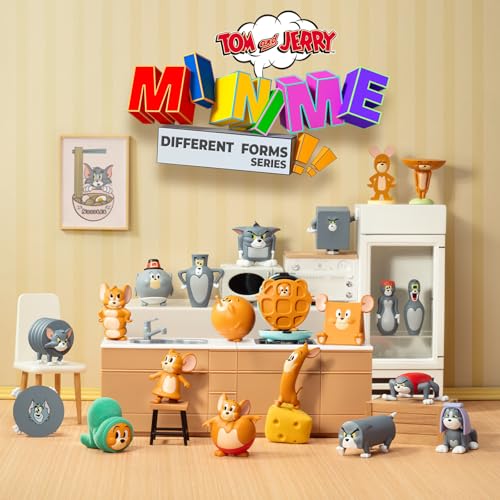 52TOYS BLINDBOX TOM and JERRY「トムとジェリー」: MINIME 大変身シリーズ ブラインドボックス 全20種BOX 4cm超小型フィギュア 塗装済み DIY 付属シール ガチャガチャ 人形 ドール コレクション コレクター・誕生日・クリスマスのギフトに最適 4cm (BOX購入)