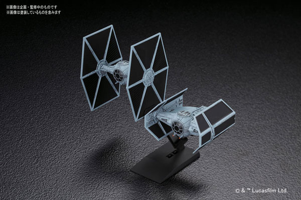 BANDAI SPIRITS(バンダイスピリッツ) スター・ウォーズ ビークルモデル 007 タイ・アドバンストX1&ファイターセット 色分け済みプラモデル(新パッケージ版)