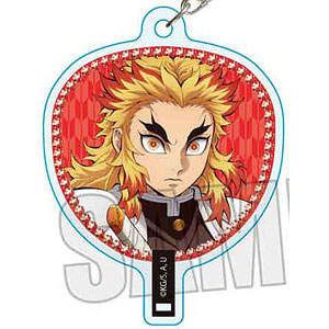 アニメ「鬼滅の刃」 うちわ風キーホルダー 煉獄杏寿郎(無限城編ver.)