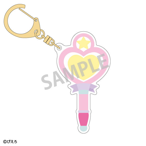 魔法の天使クリィミーマミ×魔法のプリンセスミンキーモモ モチーフアクリルキーホルダー 魔法のステッキ