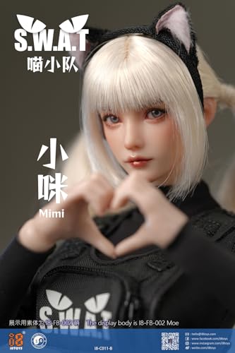 [Tbmodel ] i8TOYS 1/6 フィギュア ニャー特警 Mimi 目が可動 ヘッド 服セット アクセサリー i8-C011 素体がない (B)