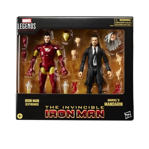 マーベル レジェンドシリーズ アイアンマン (エクストリームリス) & マーベルのマンダリン アベンジャーズ コミック コレクター収集品 6インチ アクションフィギュア (Amazon限定)