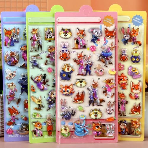 YAYAMIYA 3dシール 立体シール ぷくぷくぷっくり かわいい 立体 おしゃれ デコシール ごほうび 子供 貼り付け可能 贈り物 手帳 携帯 女の子 DIY用 手帳用 水筒・スマホケース・アルバム飾り用 貼り付け可能 (FDSD-DWC)