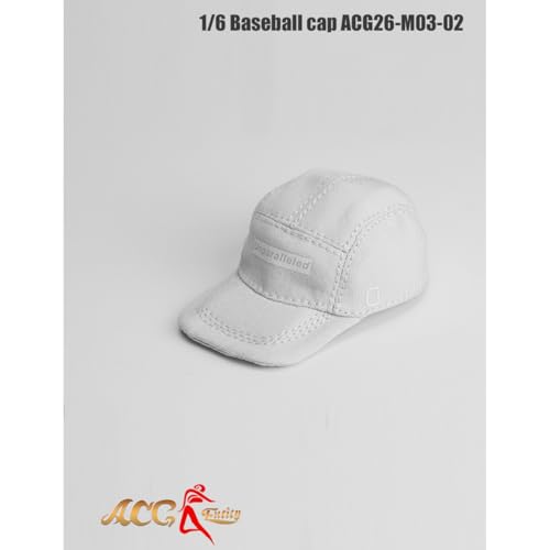 HiPlay JIAOUDOLL 1/6 ベースボールキャップ ACG26-M03-02A ホワイト フィギュア用 アクセサリー 付属品