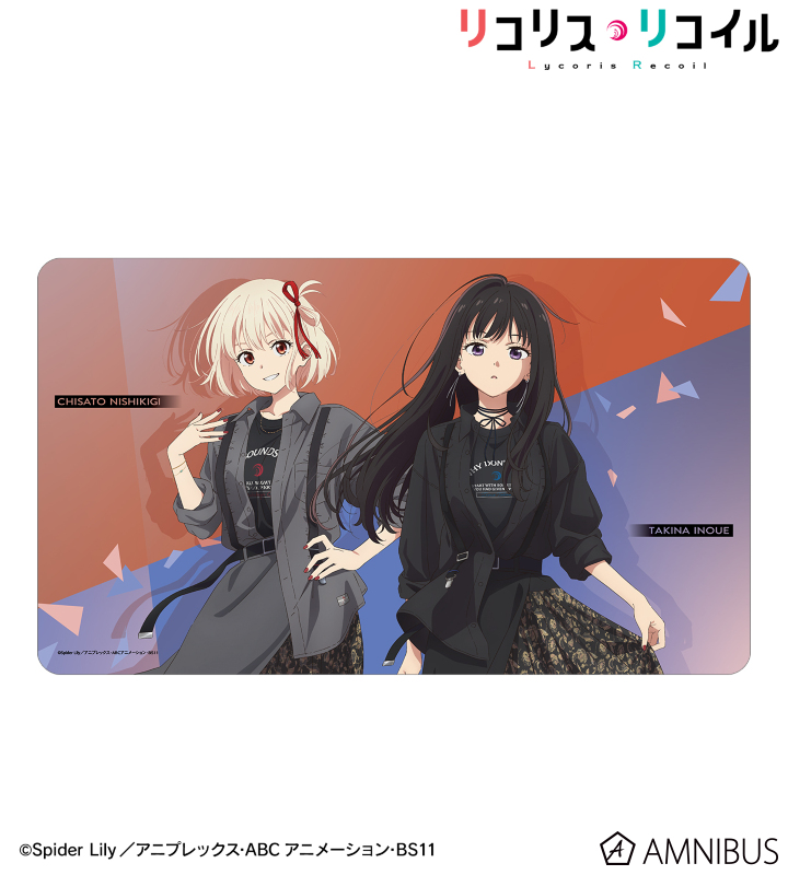 meagratiaコラボ 描き下ろし 錦木千束&井ノ上たきな マルチデスクマット