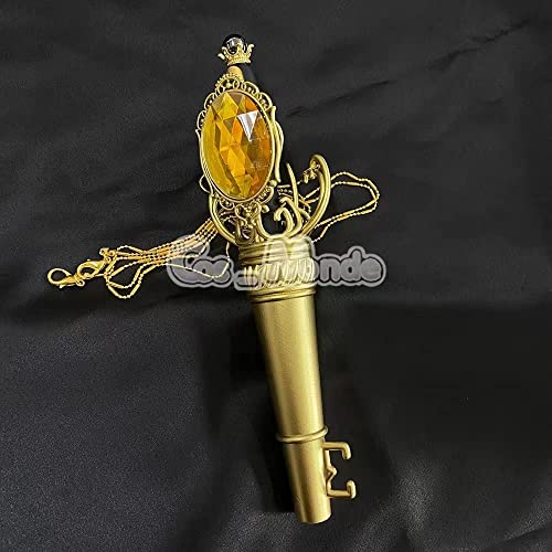 Cos Monde ツイステッドワンダーランド グッズ 式典服 制服 魔法杖 魔法筆 宝石ペン 鍵 カギ おもちゃ コスプレコスチューム小物 道具 胸 腰 飾り物 コレクション (筆のサック+筆,サバナクロー寮)