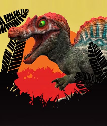 VIN ROUGE スピノサウルス リアル フィギュア 16CM級 白亜紀 恐竜 樹脂 プラモデル 模型 情景セット スタチュー 大人のコレクション 台座付き [並行輸入品]