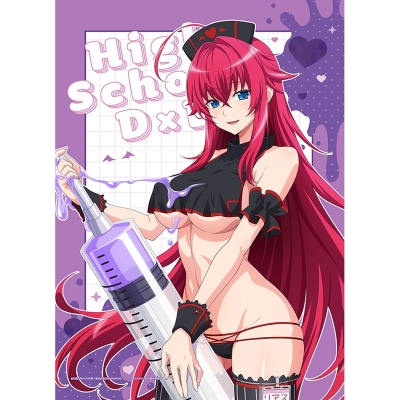 【グッズ-タペストリー】ハイスクールD×D HERO 描き下ろしB2タペストリー(リアス・グレモリー/黒ナース)Wスエード【再販】
