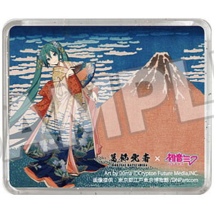 葛飾北斎×初音ミク 立体マグネット 冨嶽三十六景 凱風快晴