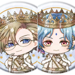 ホログラム缶バッジ(57mm)「夢王国と眠れる100人の王子様」23/ミニキャライラスト 8個入りBOX